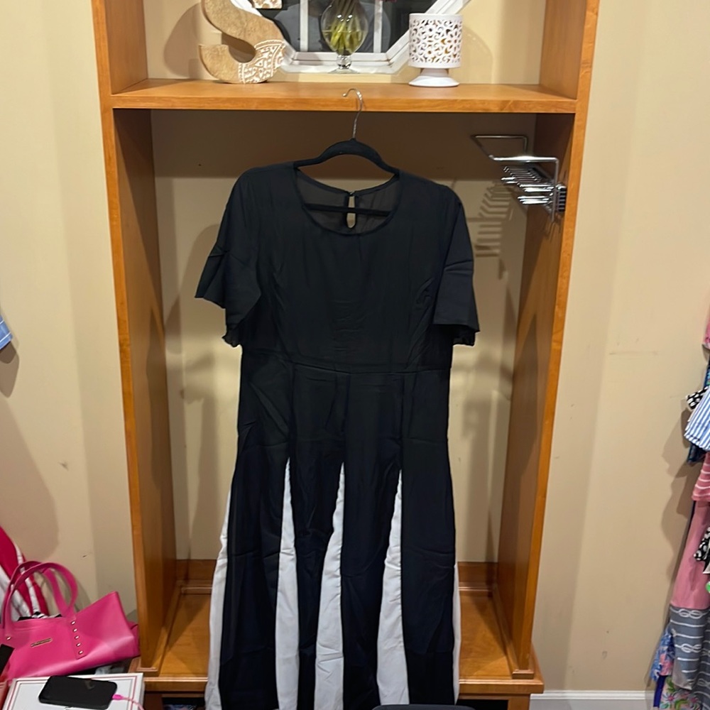 Black and white dress